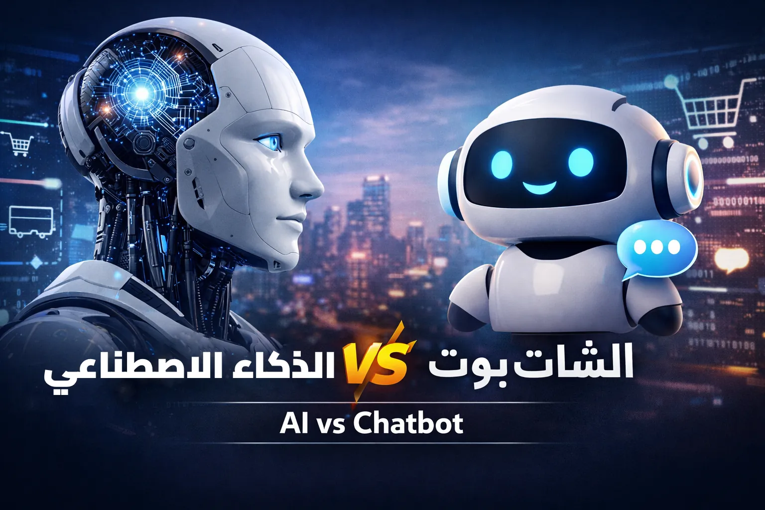 الذكاء الاصطناعي والفرق بينه وبين الشات بوت